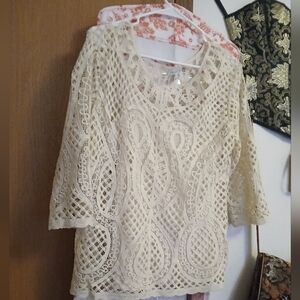 lace top with under shirt